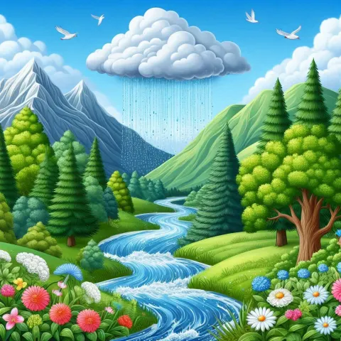 Imagine de copertă pentru Ciclul Apei în Natură și Importanța Acesteia pentru Sol